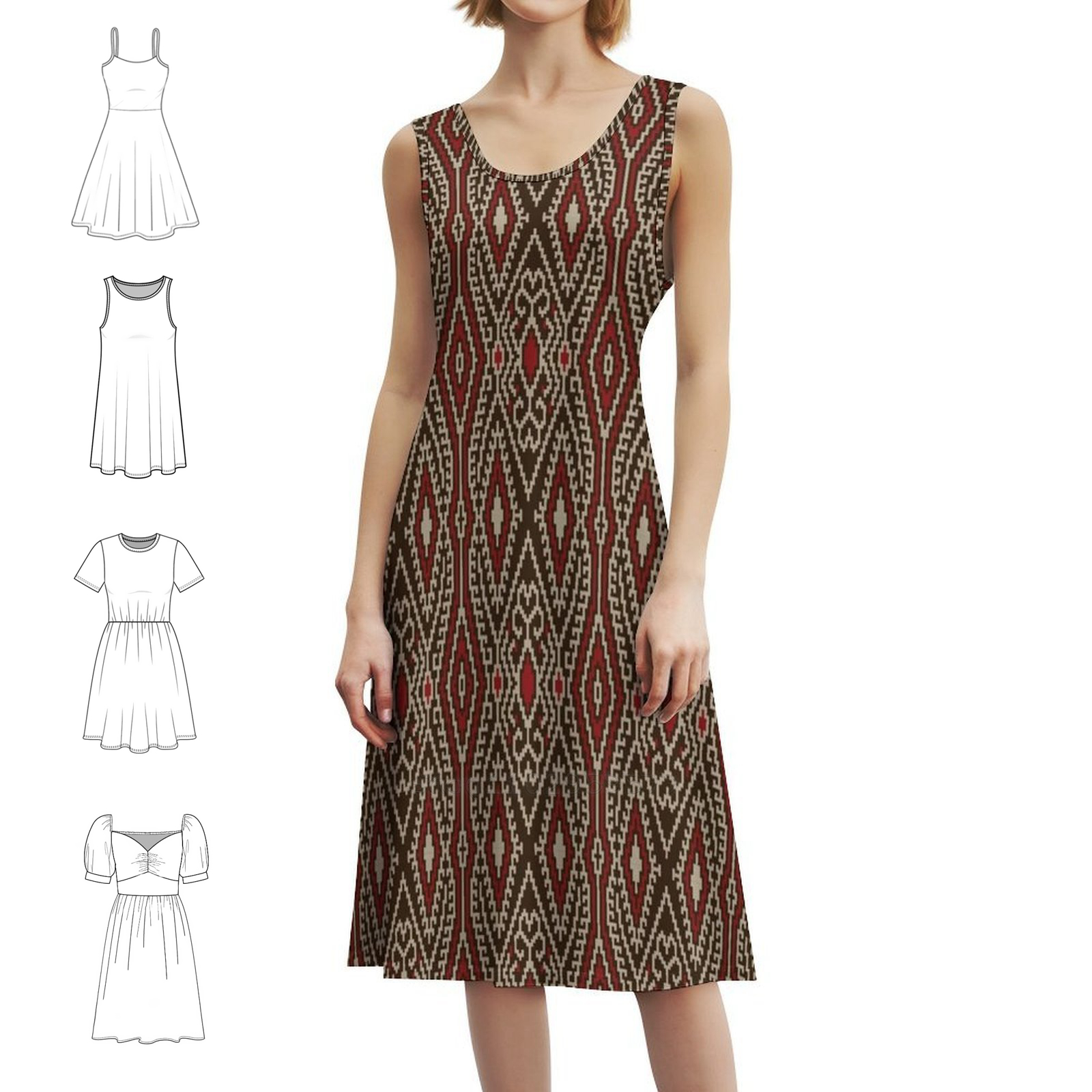 Ethnic Fashion Philippines - Ethnic Filipino Tribal Pattern-Tinalak 1 Boho