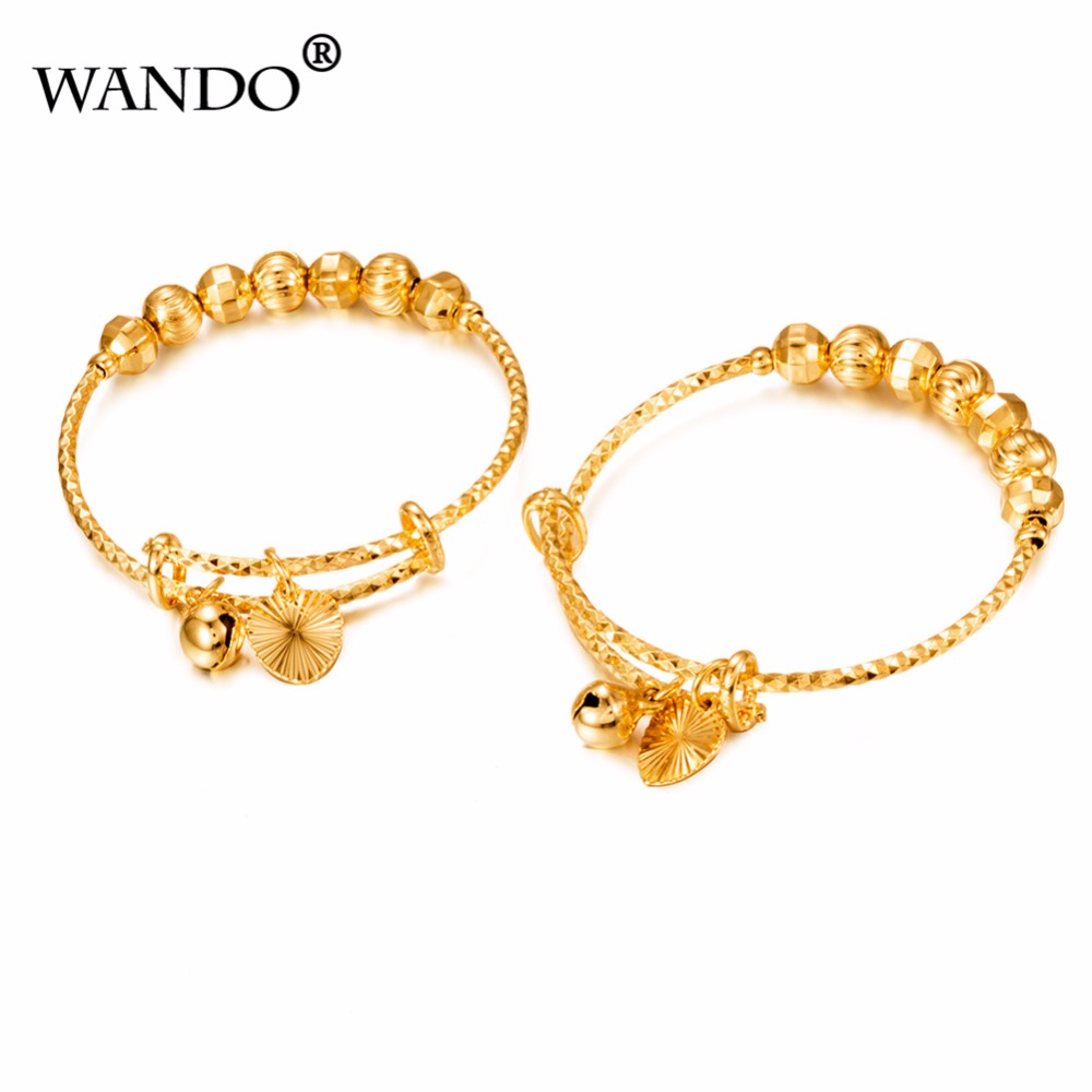 Ethnic Fashion In Dubai - 2pcs Dubai Gold Color Bangles For