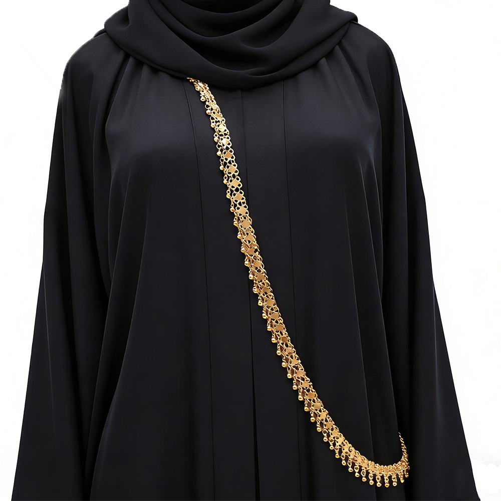 Ethnic Fashion In Dubai - Golden Beads Tassel Shoulder Chain Body