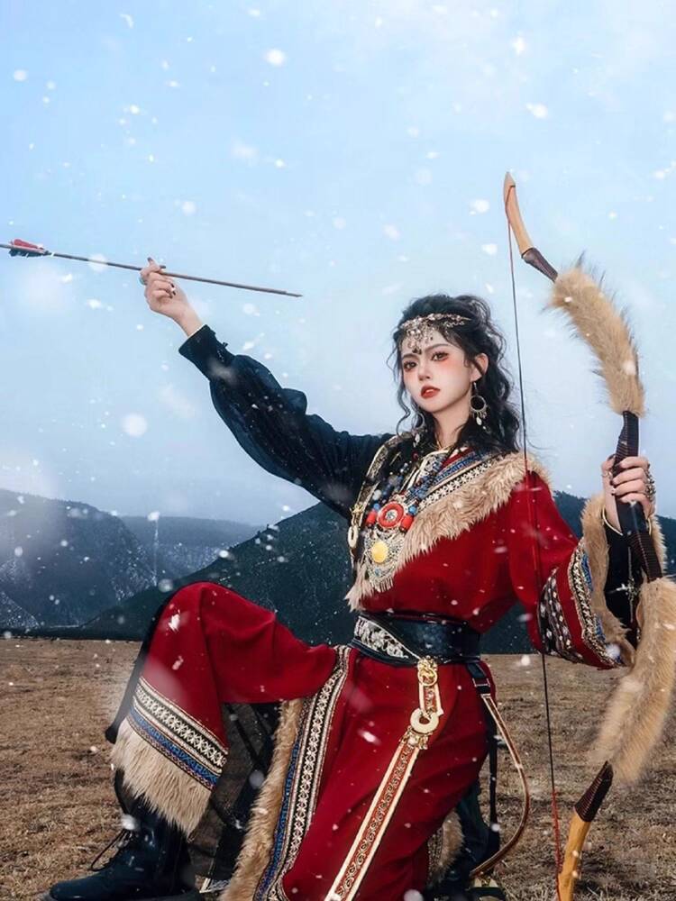 New Tibetan robe Tibet brigade - огляд і ціна Ethnic Fashion Clothing