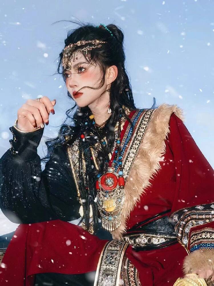 New Tibetan robe Tibet brigade - огляд і ціна Ethnic Fashion Clothing