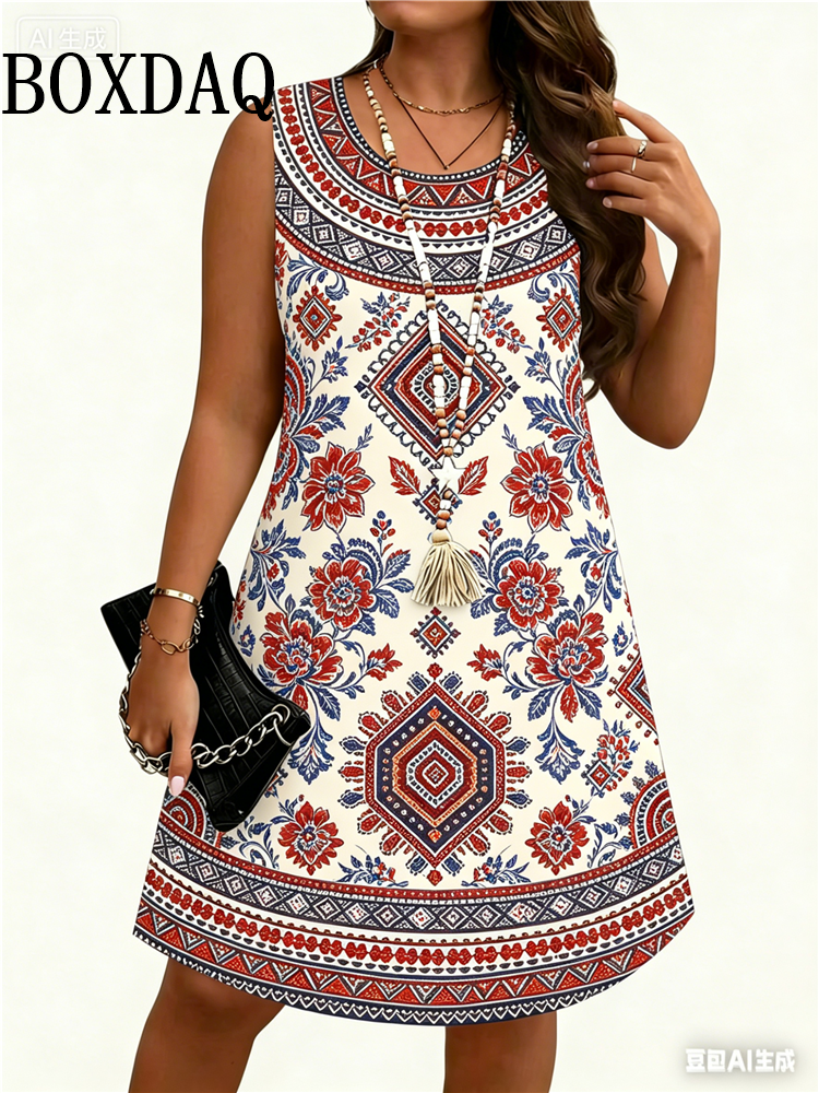 Ethnic Style Flowers 3D Print  - огляд і ціна Ethnic Fashion Clothing