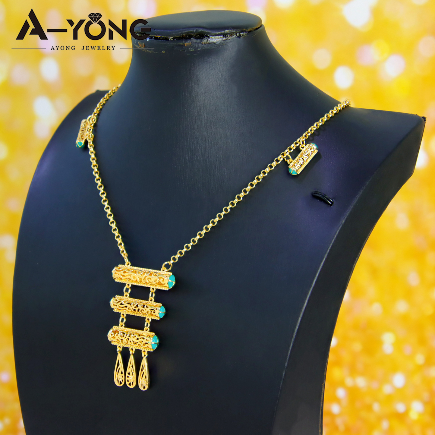Ethiopia Gold Plated Bridal Je - огляд і ціна Ethnic Fashion In Dubai