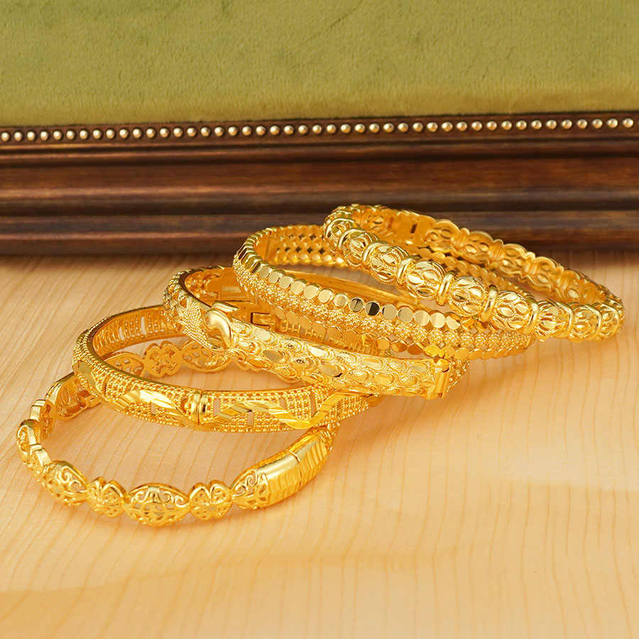 1Pcs Gold Tone Peacock Carved  - огляд і ціна Ethnic Fashion In Dubai