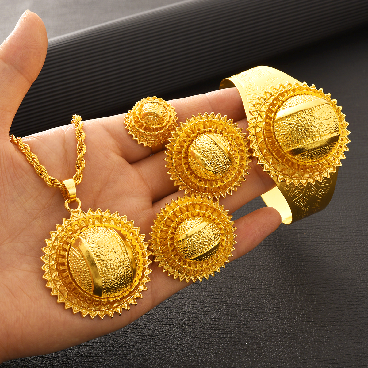 6pcs/set New Dubai 24K Gold Pl - огляд і ціна Ethnic Fashion In Dubai