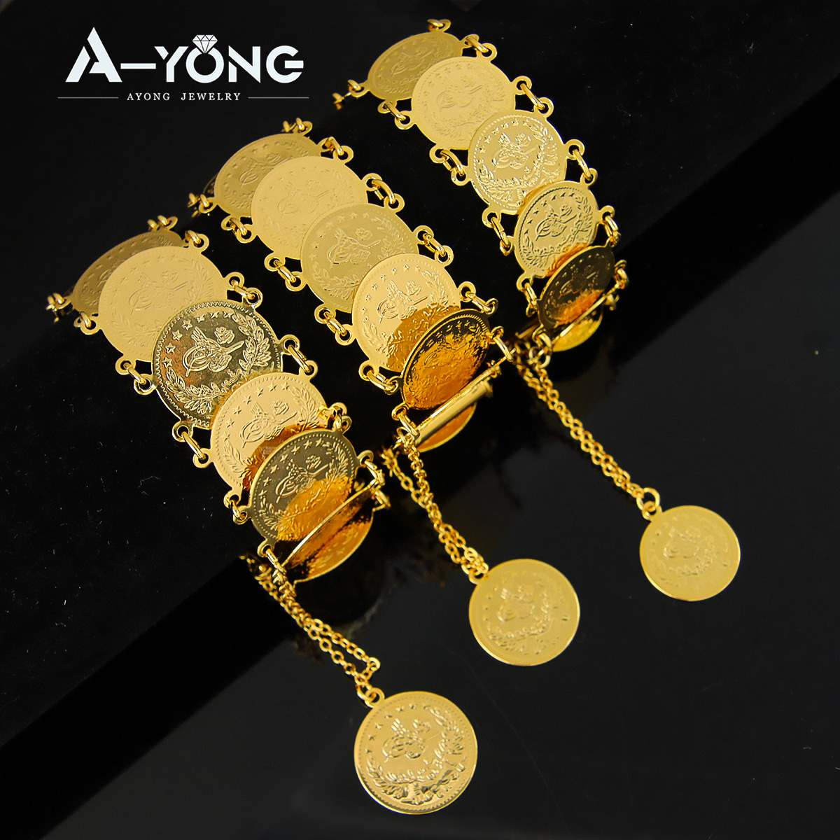 Turkish Coins Bracelet 21k Gol - огляд і ціна Ethnic Fashion In Dubai